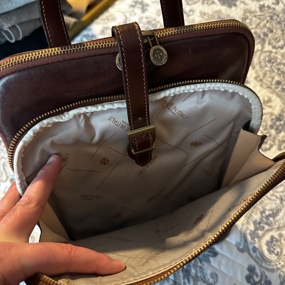 Brown Leather Backpack - Picture 5 of 7